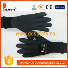 Ddsafety Black Latex Foam Double Gloves Working Glove